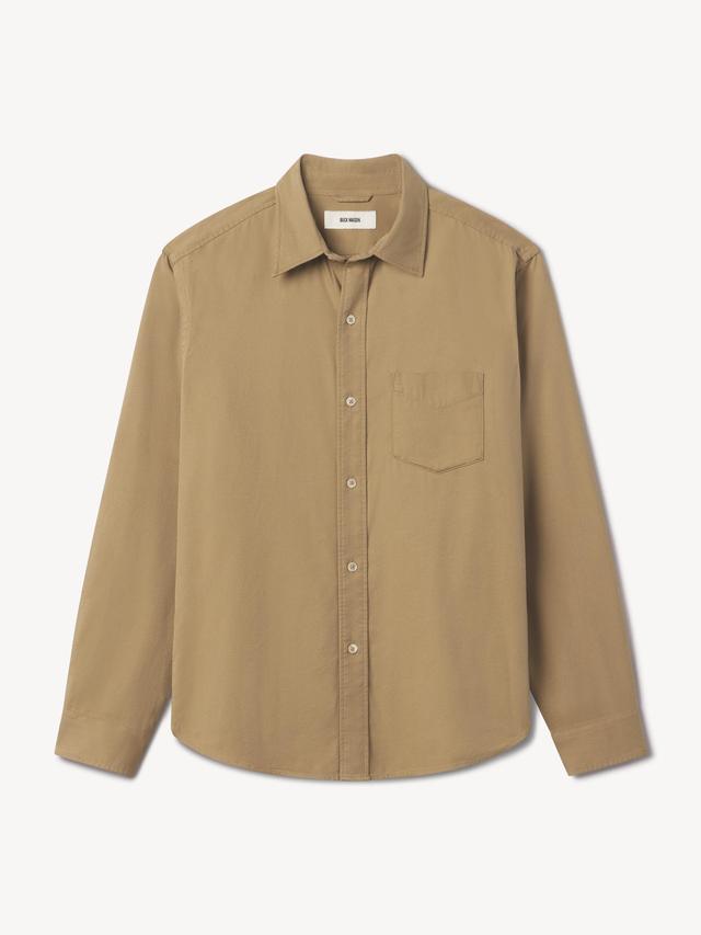 Sandstone Draped Twill One Pocket Shirt Product Image