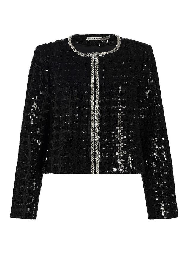 Womens Kidman Sequined Tweed Jacket Product Image