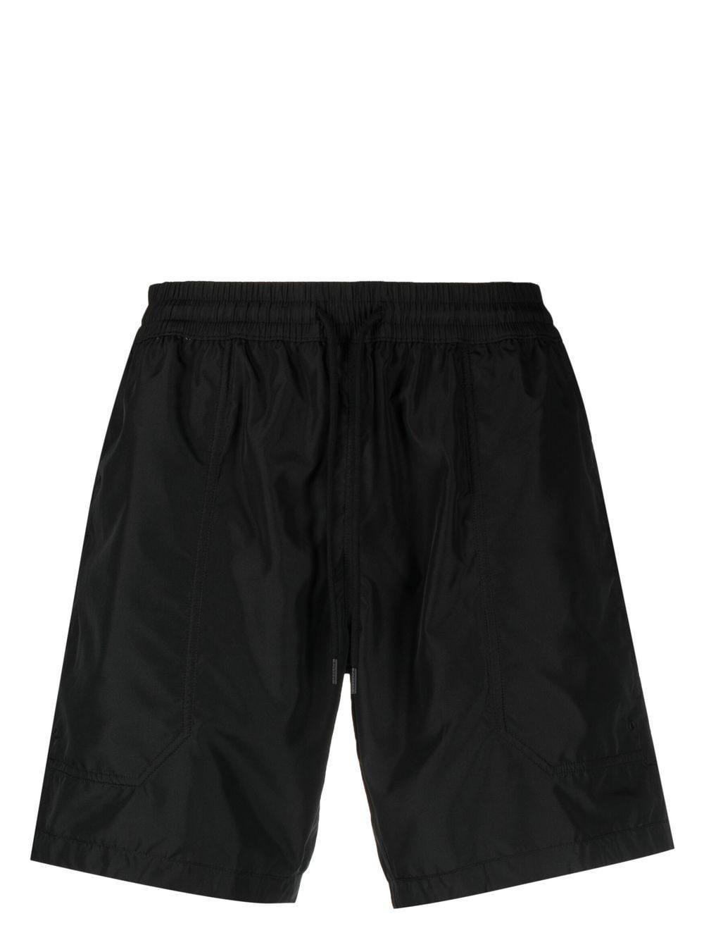 Drawstring Swim Shorts In Black Product Image