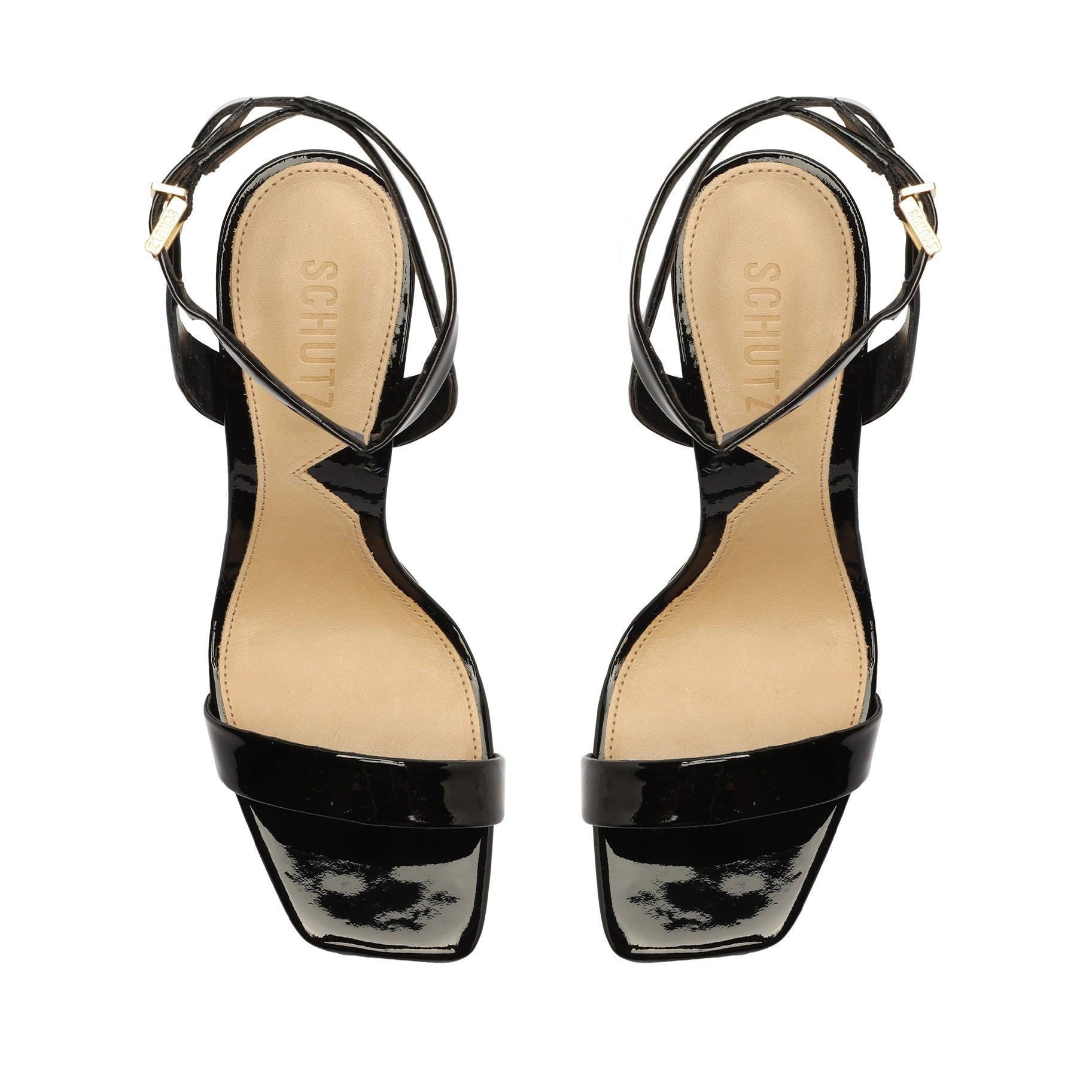 Filipa Sandal - 8.5 Black Patent Leather Product Image