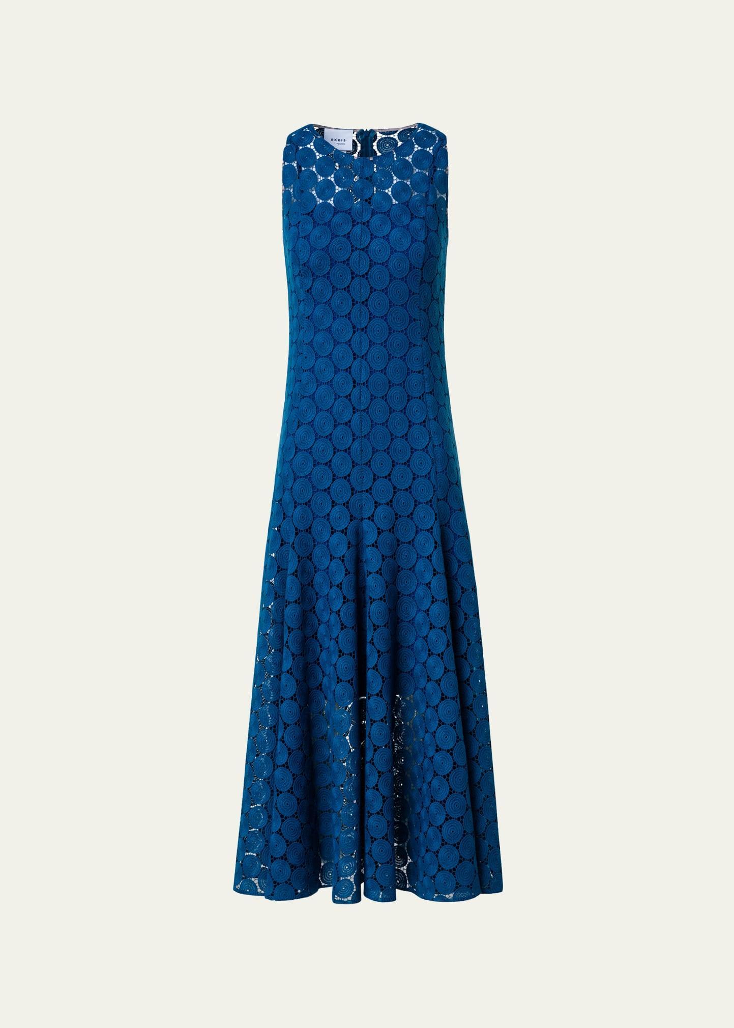 Akris punto Dot Guipure Lace A-Line Midi Dress Product Image