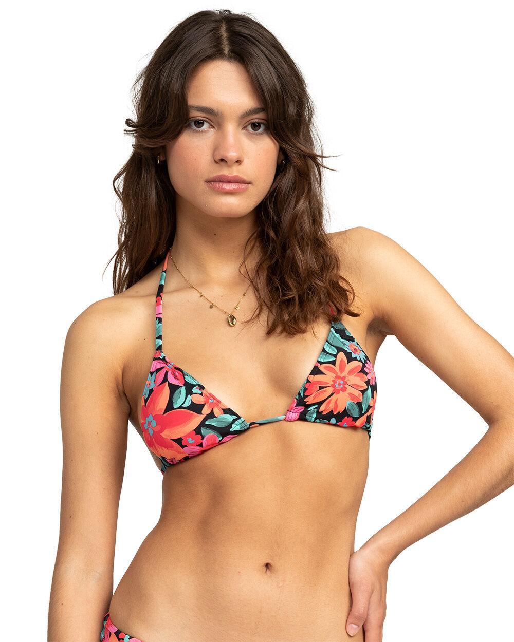 ROXY Printed Beach Classics Triangle Bikini Top Product Image