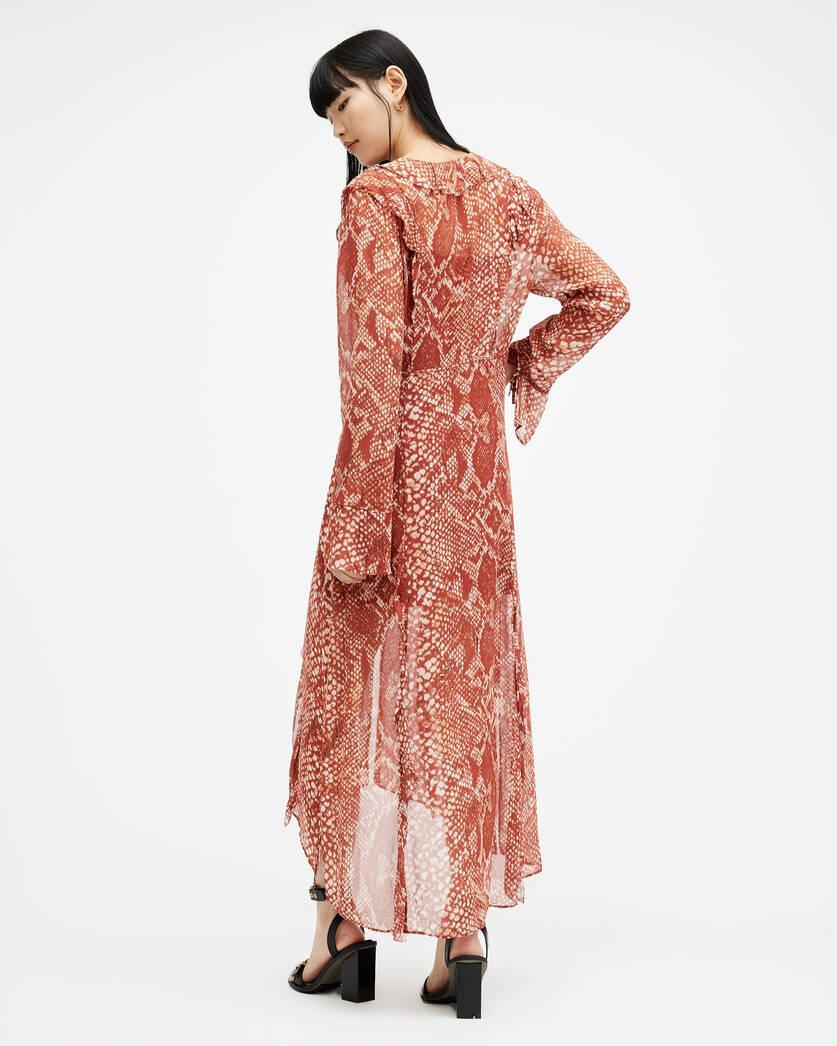 Liana Waimea Print V-Neck Maxi Dress Product Image