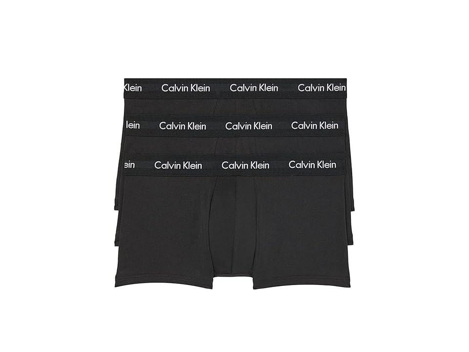 Calvin Klein Underwear Cotton Stretch Low Rise Trunks 3-Pack Men's Underwear Product Image