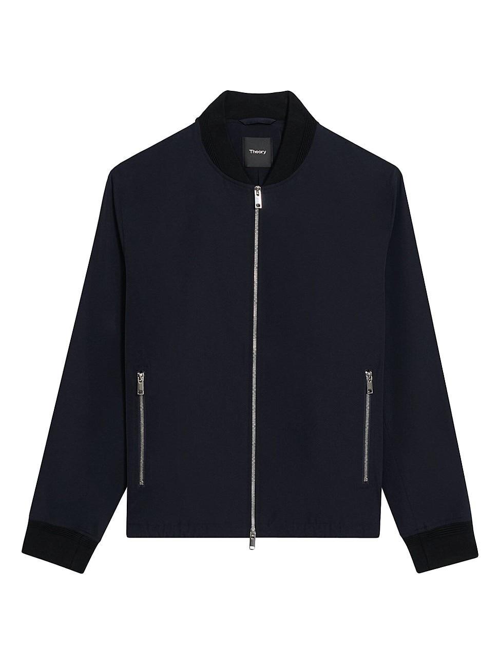 Theory City Foundation Tech Water Resistant Twill Bomber Jacket Product Image