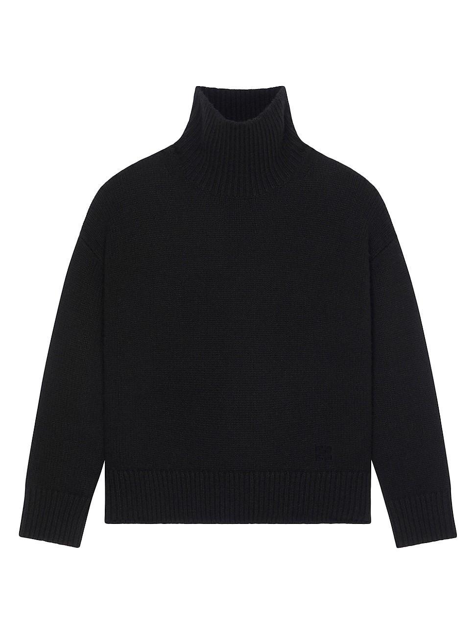 Womens Turtleneck Sweater in Cashmere Product Image