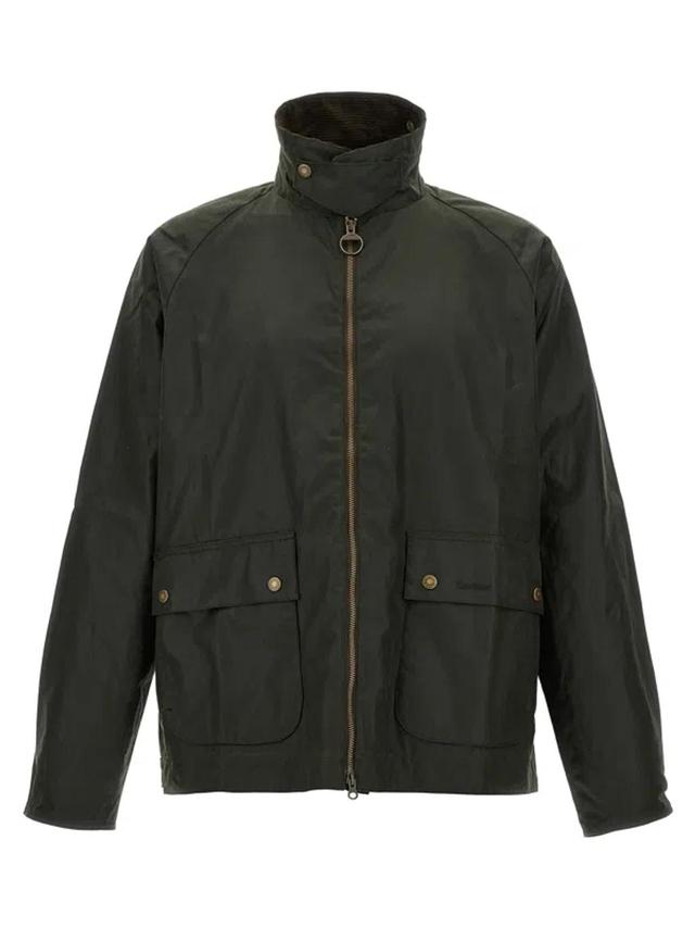 Bedale Coated-finish Jacket In Green Product Image