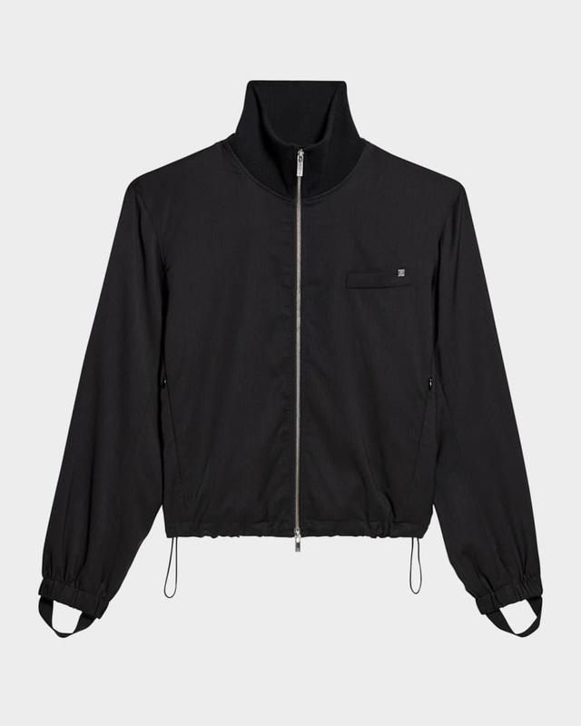 Men's Wool Full-Zip Bomber Jacket Product Image