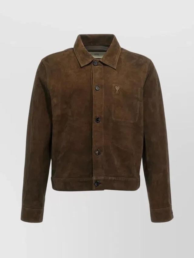 Ami De Coeur Casual Jackets, Parka Brown Product Image