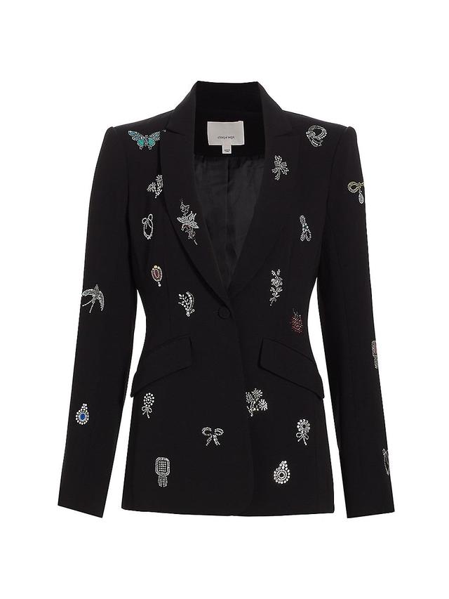 Womens Cheyenne Crystal-Embellished Blazer Product Image