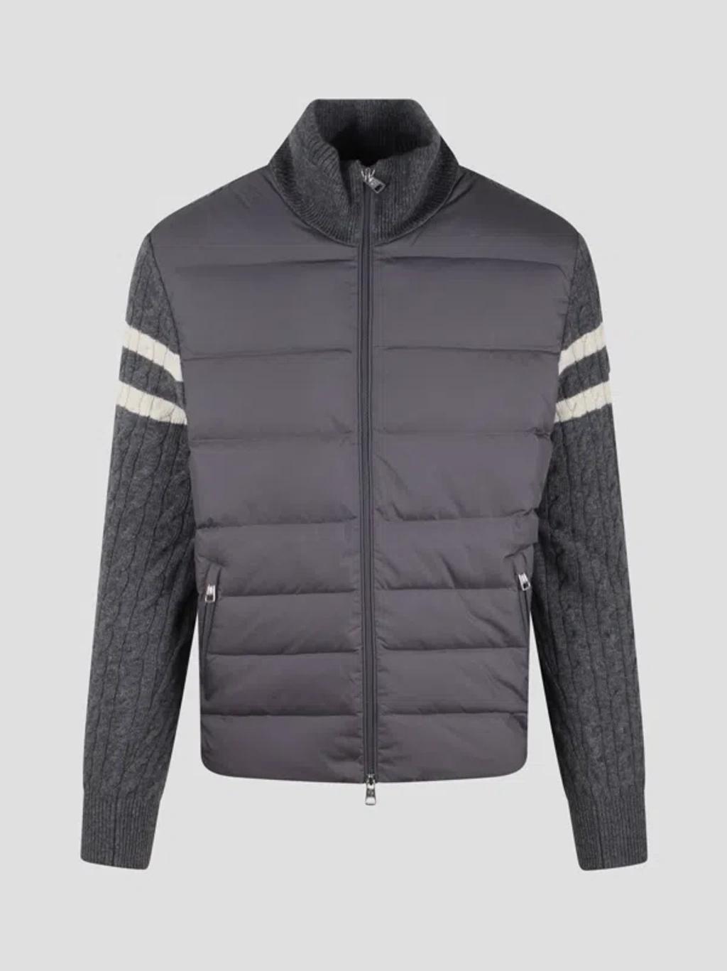 Quilted Zip In Grey Product Image