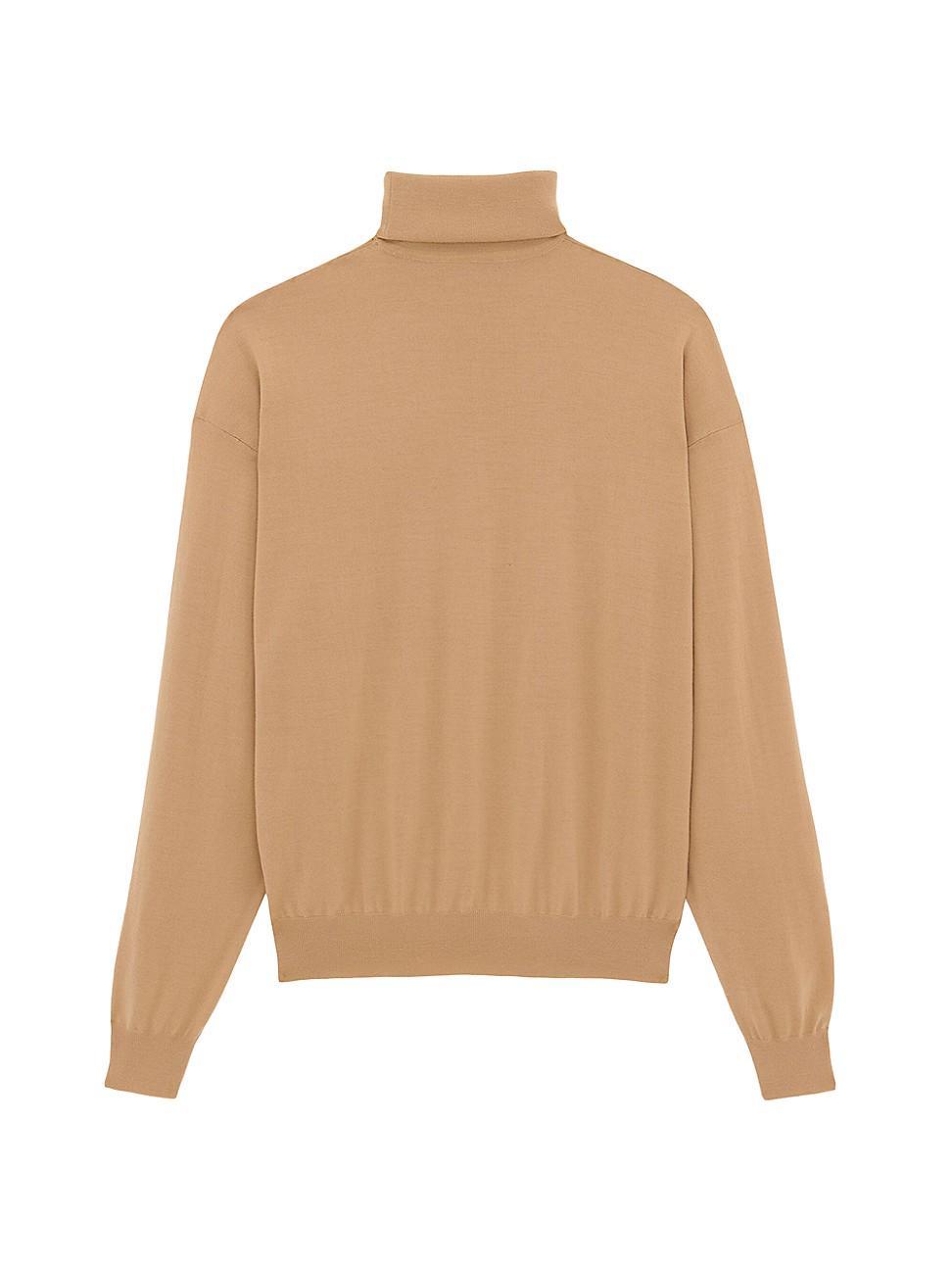 Womens Turtleneck Sweater In Wool Product Image