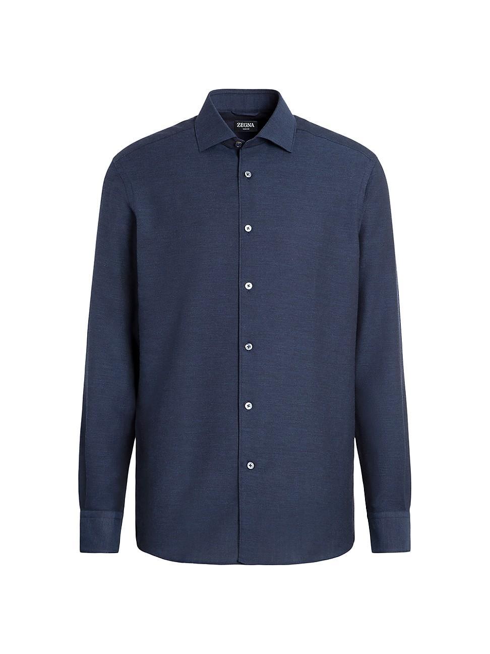 Bugatchi James OoohCotton Mlange Button-Up Shirt Product Image