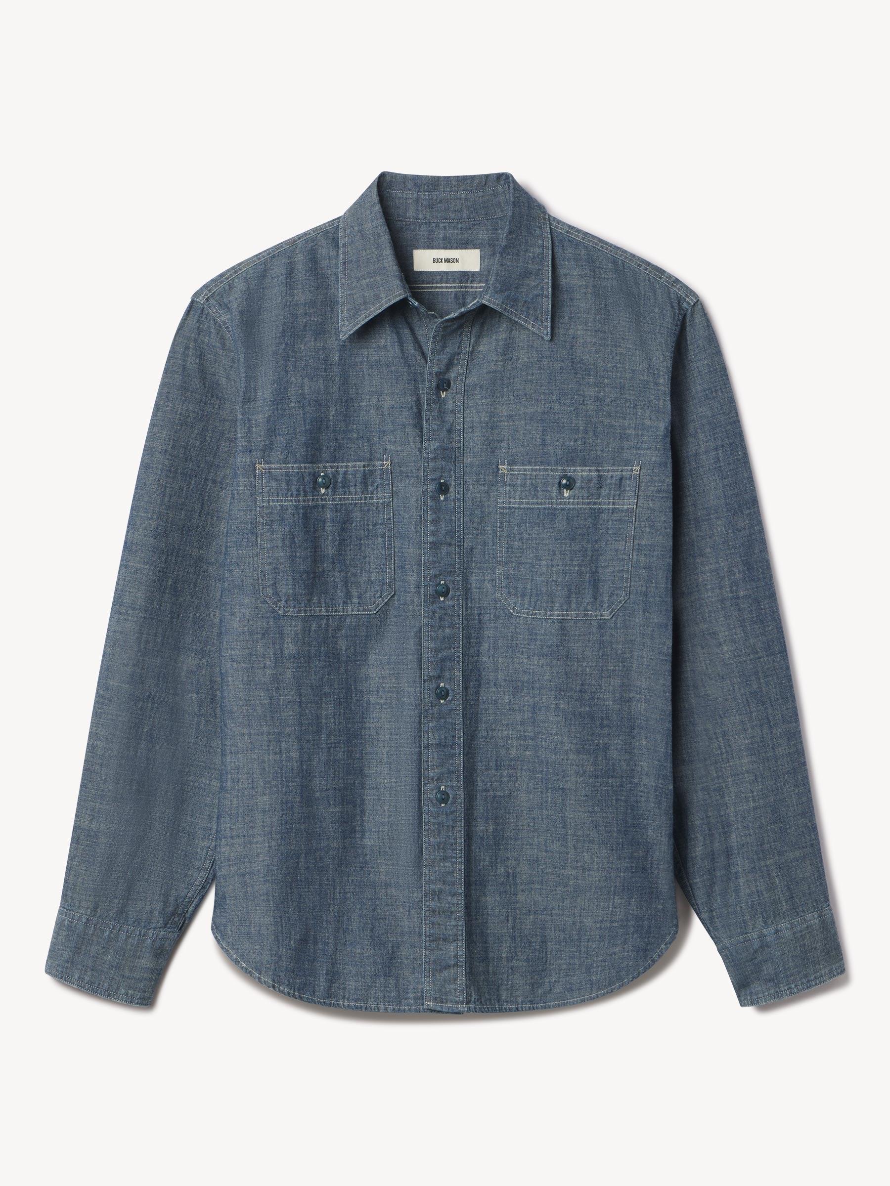 D023 Japanese Chambray Work Shirt Product Image