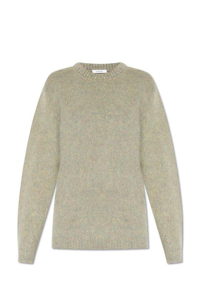 Crewneck Knitted Jumper In Green Product Image