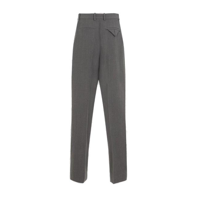 Pleated Tailored Trousers In Grey Product Image