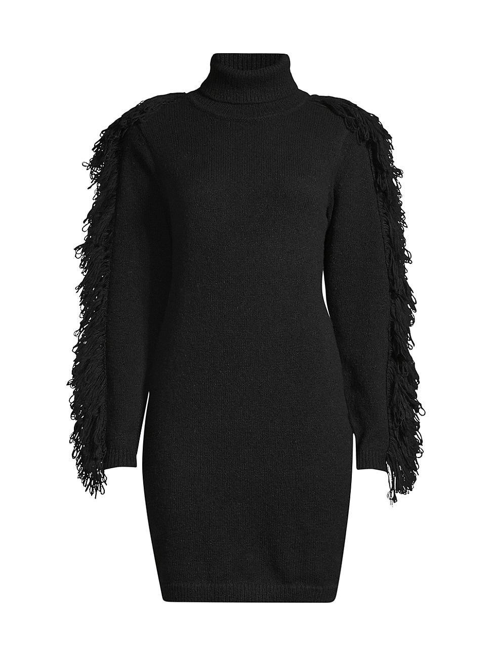 Womens Rowe Fringe-Sleeve Sweaterdress Product Image