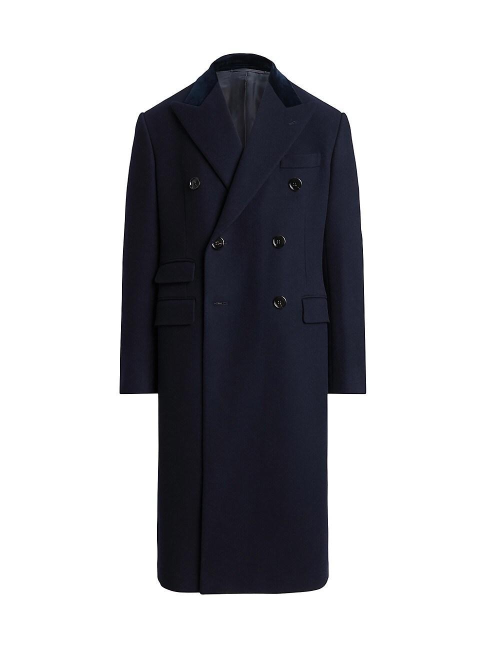 Mens Kent Wool-Cashmere Double-Breasted Coat Product Image