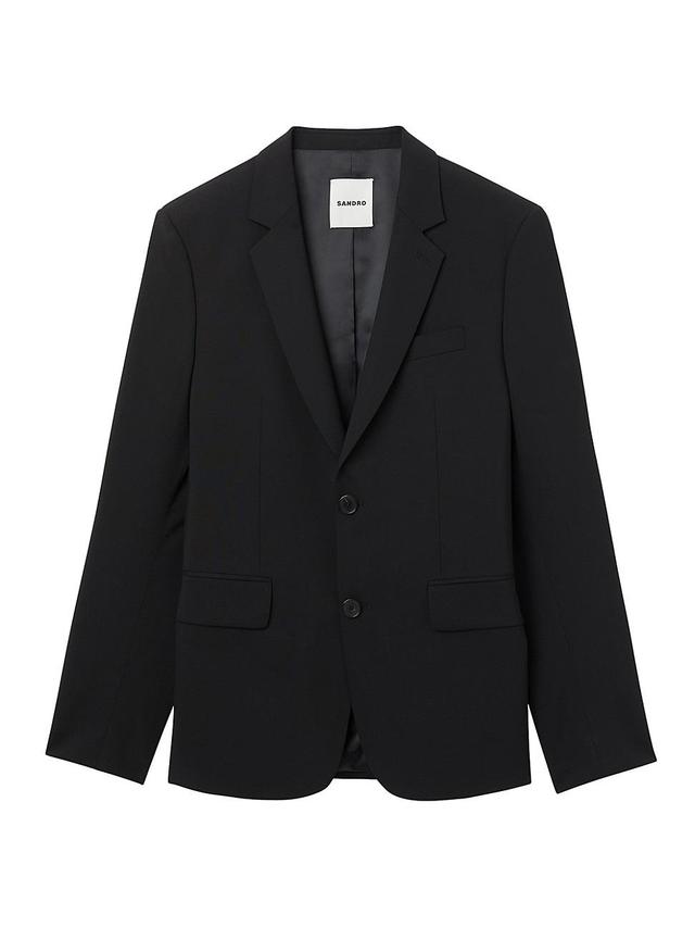 Mens Virgin Wool Suit Jacket Product Image