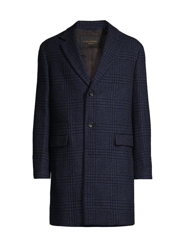 Mens Sherwood Wool-Blend Houndstooth Coat Product Image