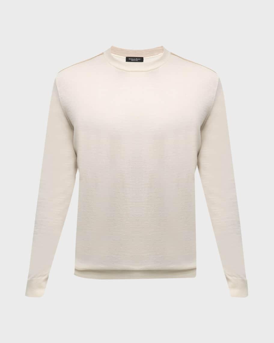 Men's Cashmere-Silk Crewneck Sweater Product Image