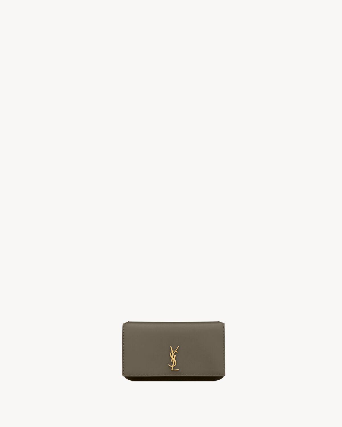 CASSANDRE phone holder in smooth leather | Saint Laurent | YSL.com Product Image