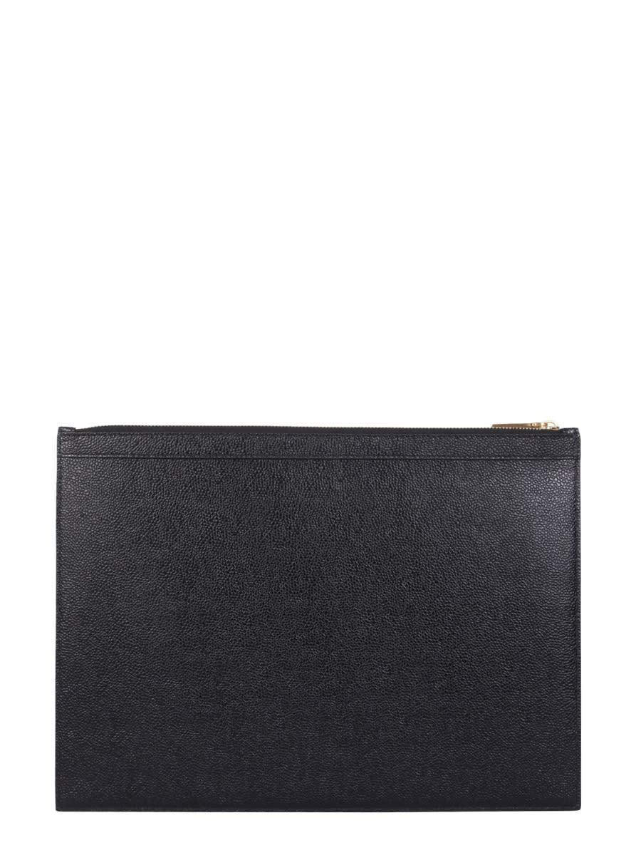 Striped Medium Document Holder In Black Product Image