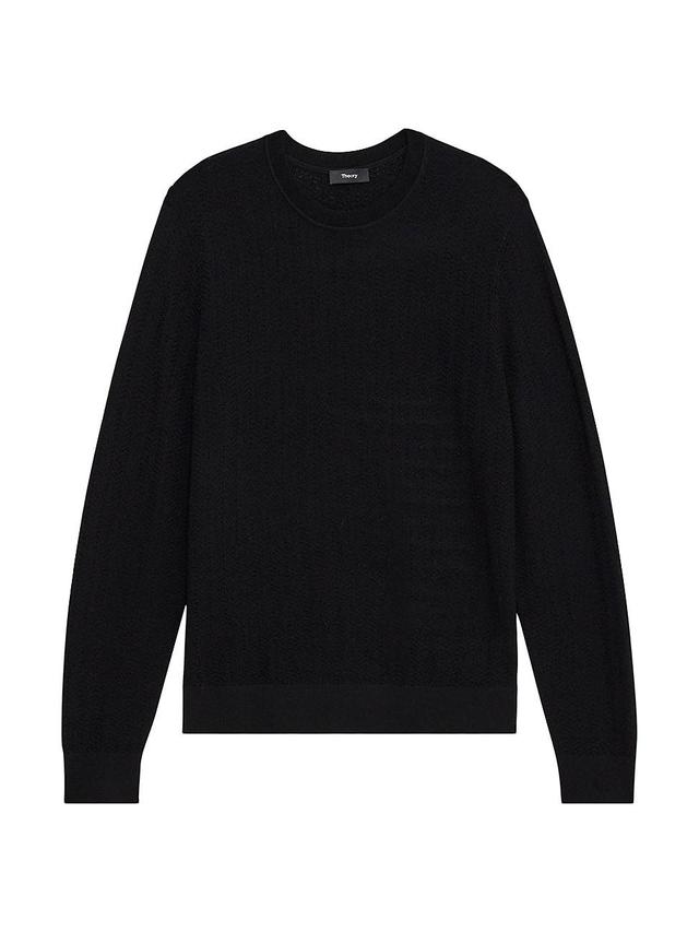 Mens Merino Wool Crewneck Sweater Product Image