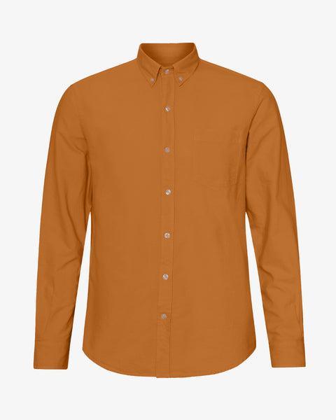 Organic Button Down Shirt - Ginger Brown Product Image