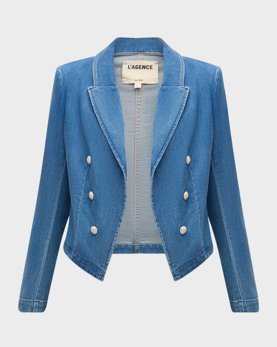 Wayne Cropped Double-Breasted Jacket Product Image