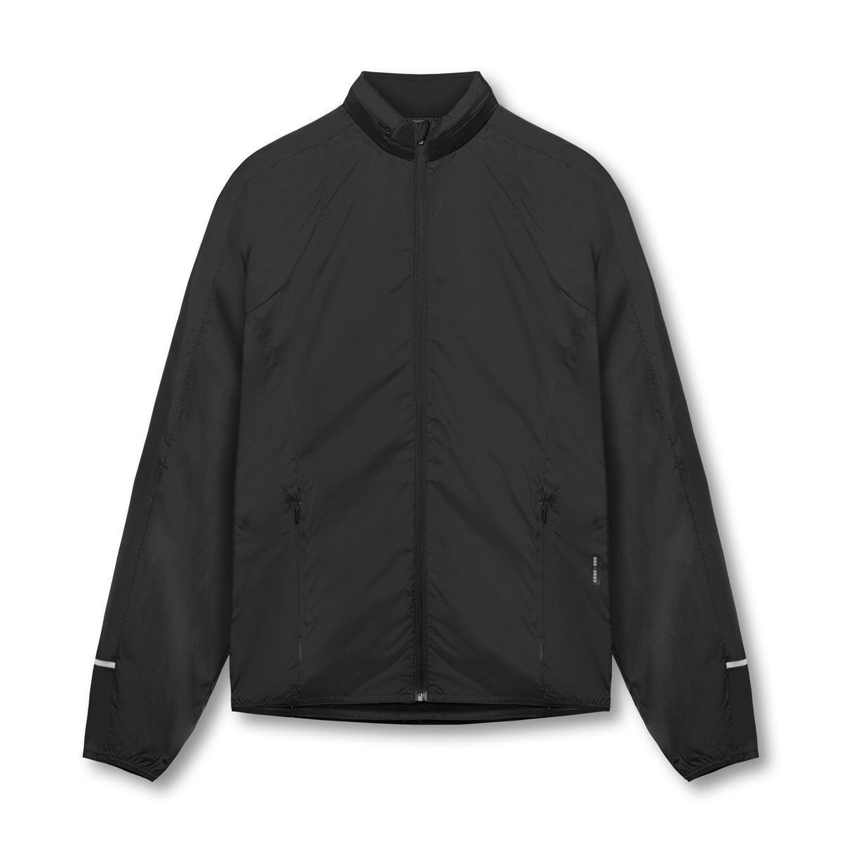 0593. Weather-Ready Lightweight Windbreaker - Black Product Image