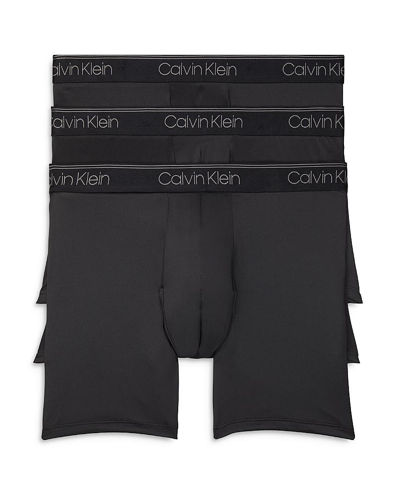 Calvin Klein Microfiber Stretch Wicking Boxer Briefs, Pack of 3 Product Image