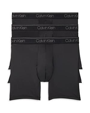 Calvin Klein Microfiber Stretch Wicking Boxer Briefs, Pack of 3 Product Image