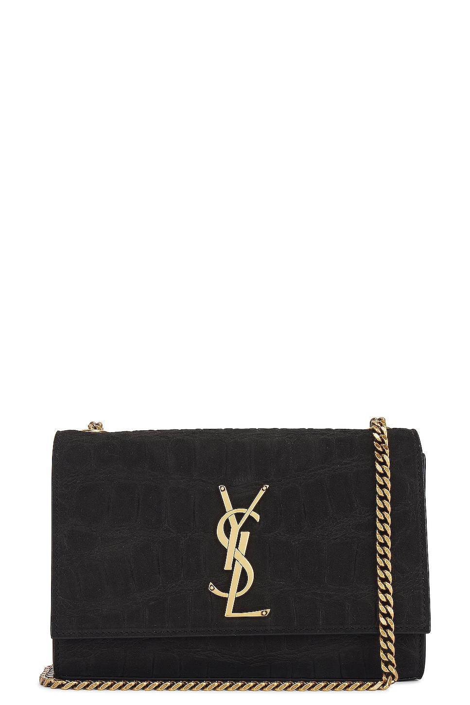 Saint Laurent Small Kate Chain Bag in Black Product Image