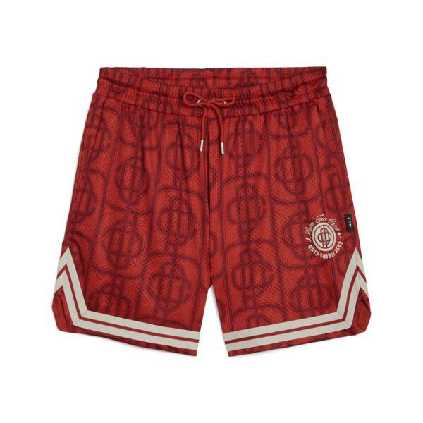 PUMA x PALM TREE CREW AOP Men's Mesh Shorts in Mars Red/Aop Product Image