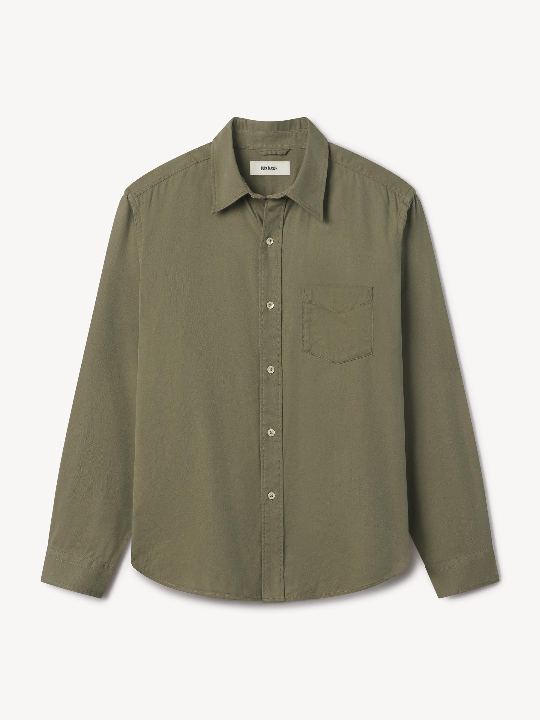 Mesquite Green Draped Twill One Pocket Shirt Product Image