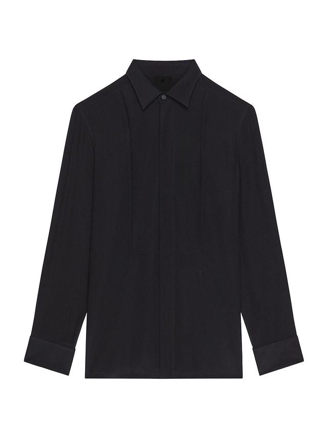 Mens Crepe Plastron Tuxedo Shirt Product Image