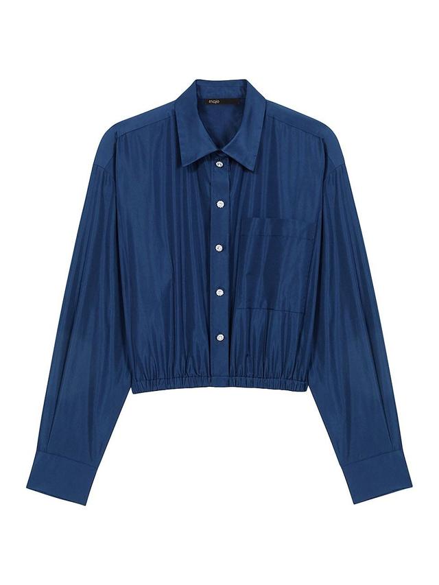 Womens Cropped Shirt Product Image