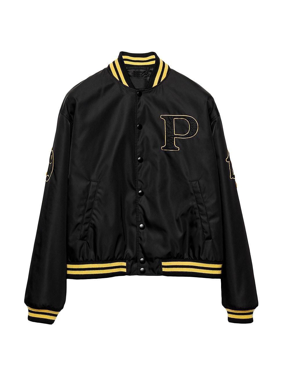 Mens Re-Nylon Bomber Jacket with Patch Product Image