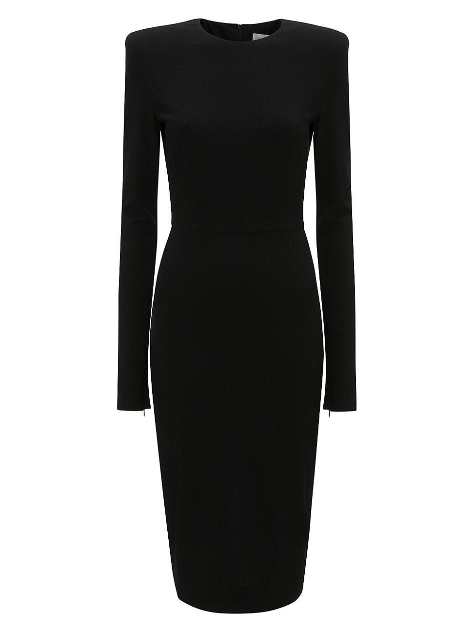 Sheath Wool Midi Dress Product Image