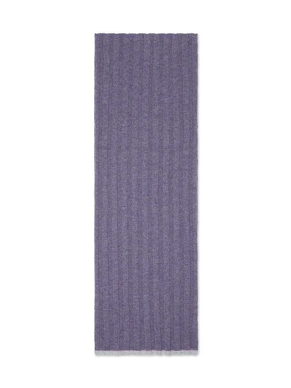 Mens Cashmere Rib Knit Scarf Product Image