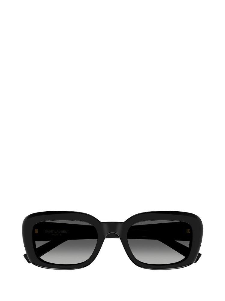 Eyewear Rectangle Frame Sunglasses In Black Product Image