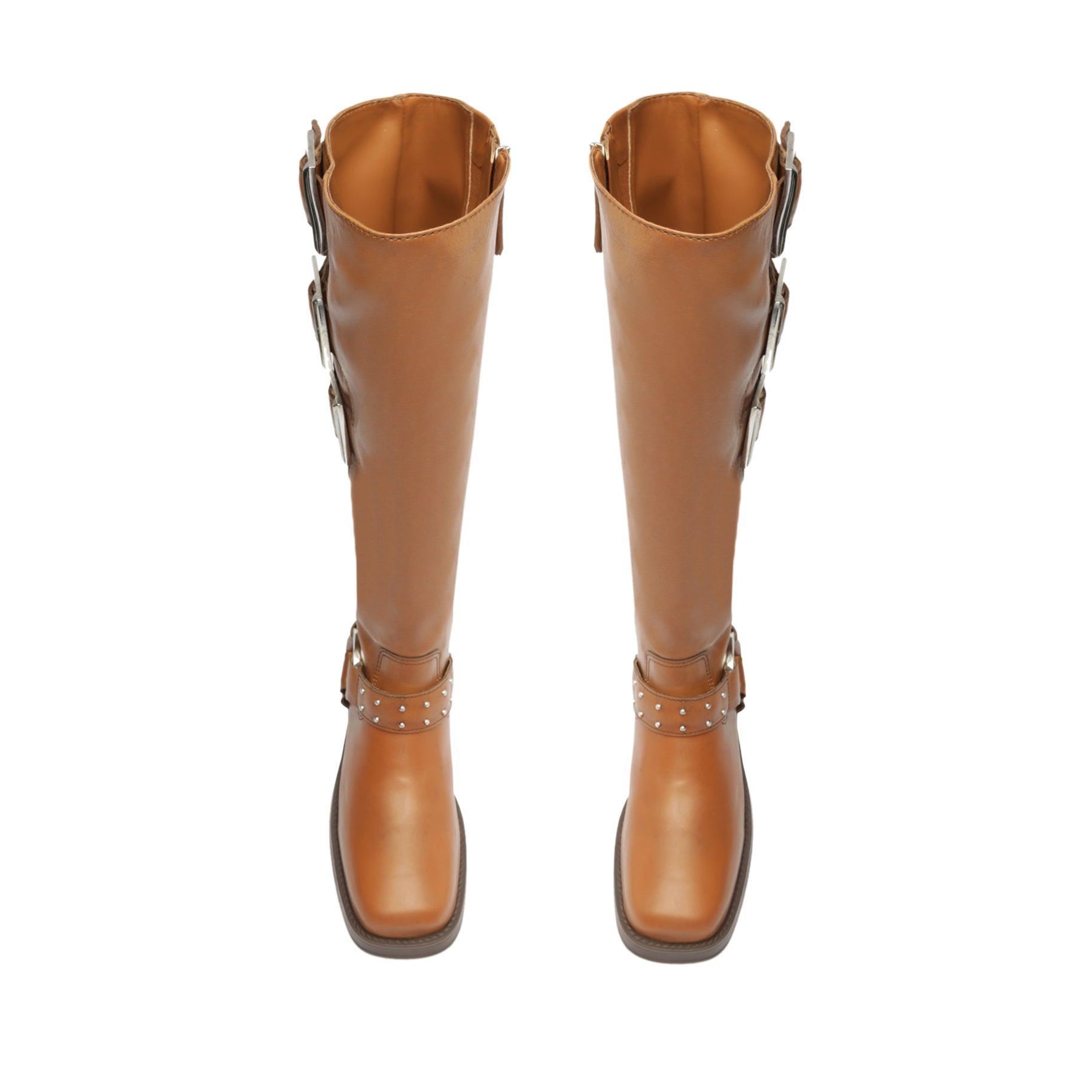 Luccia Buckle Graxo Leather Boot Female Product Image