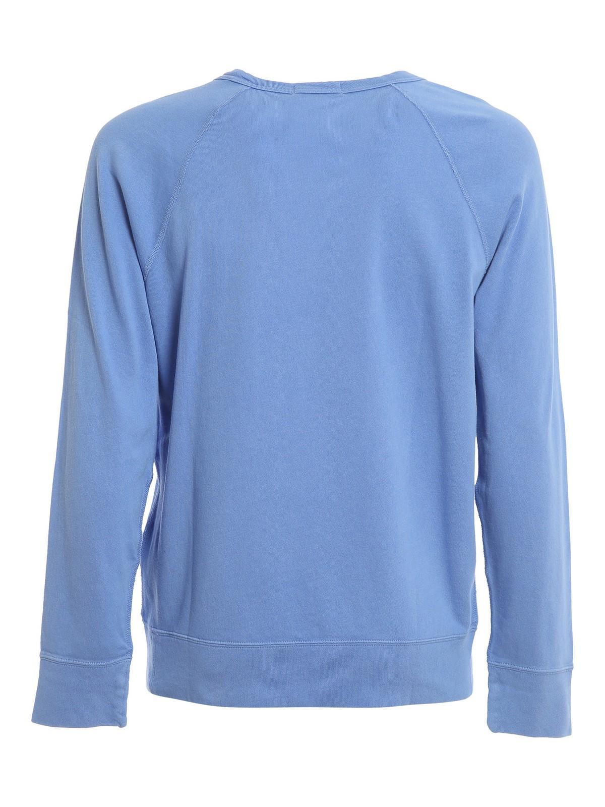 POLO RALPH LAUREN Cotton Spa Terry Sweatshirt In Harbor Island Blue Product Image