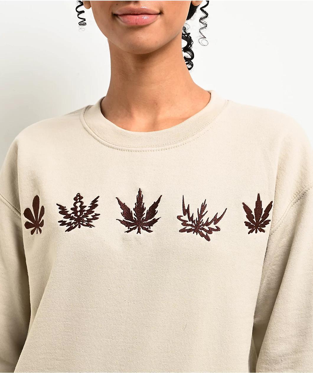 Your Highness Plant Network Beige Crewneck Sweatshirt Product Image