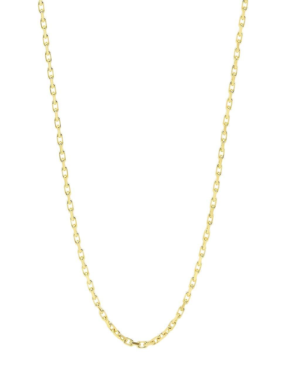 Womens 14K Yellow Gold French Cable-Chain Necklace Product Image