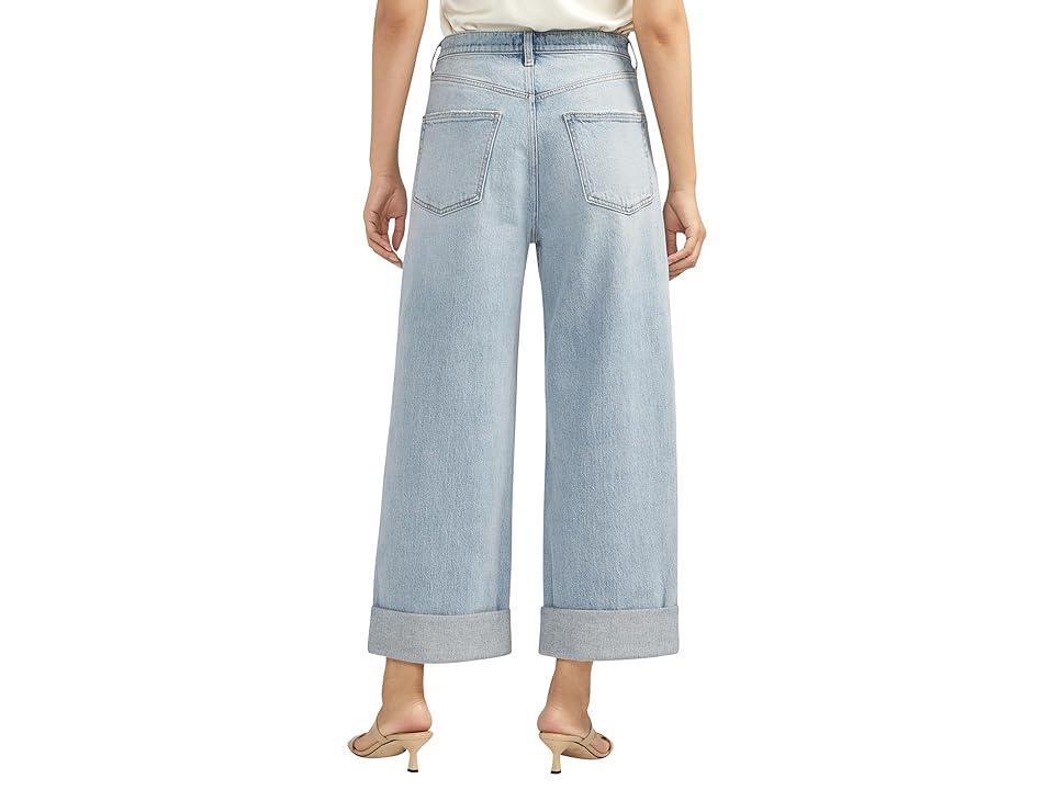 Silver Jeans Co. Baggy Wide Leg Crop L27934RCS230 (Indigo) Women's Jeans Product Image