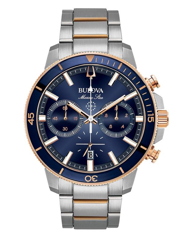 Bulova Men's Stainless Steel Marine Star Bracelet Watch Product Image