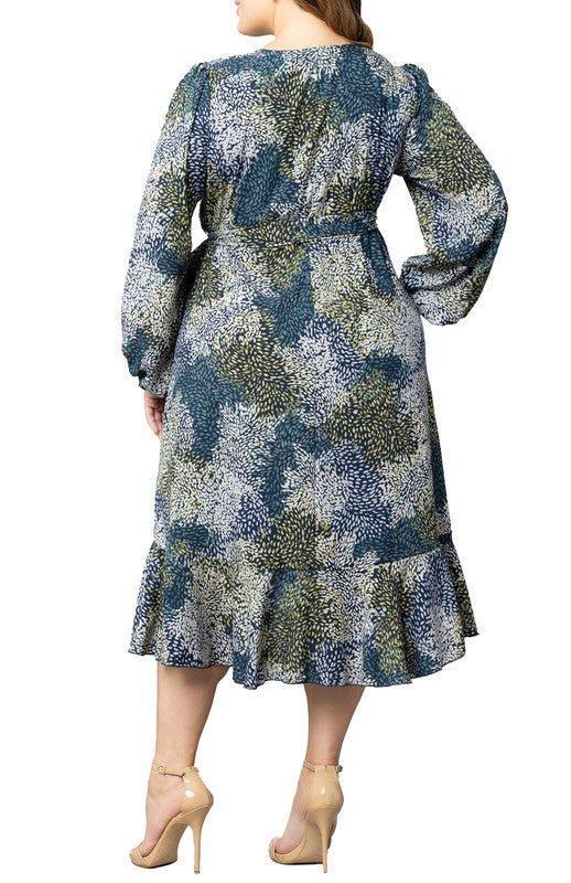 Julia Long Sleeve Wrap Dress - Plus Product Image