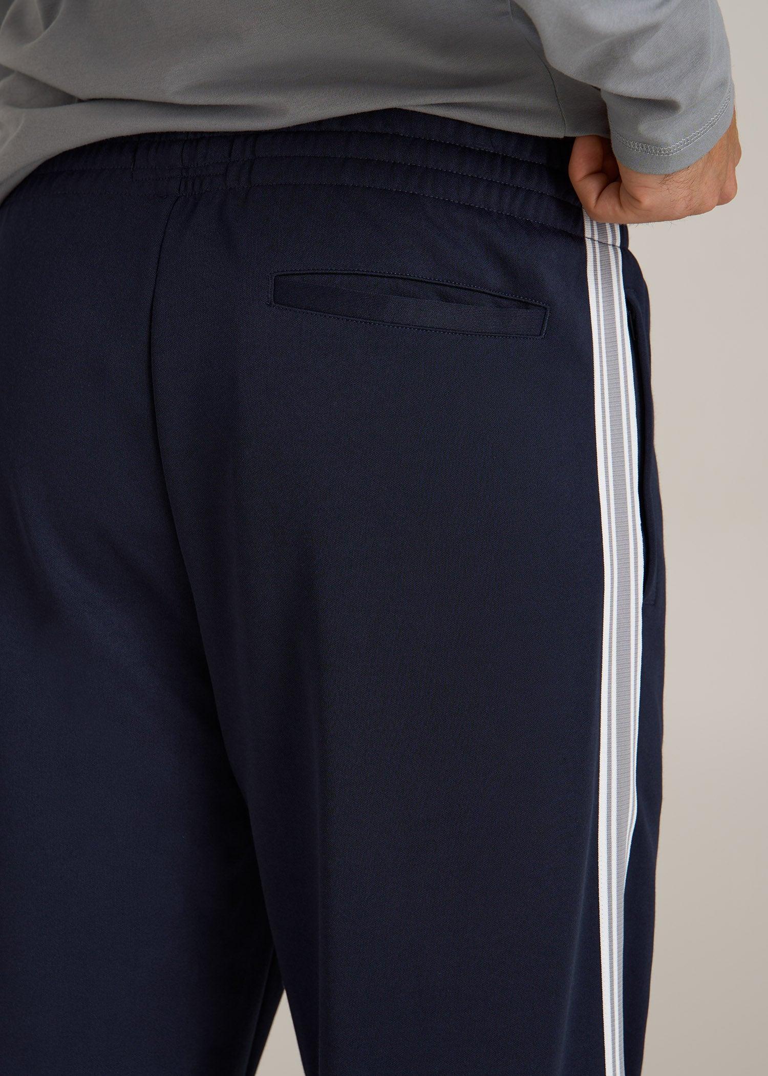 Tricot Track Pants for Tall Men in Evening Blue Product Image